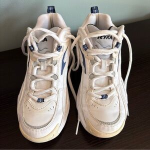 Ryka Women's Cream and Navy Sneakers